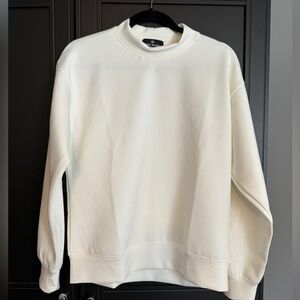 NWOT mock turtleneck cream pullover